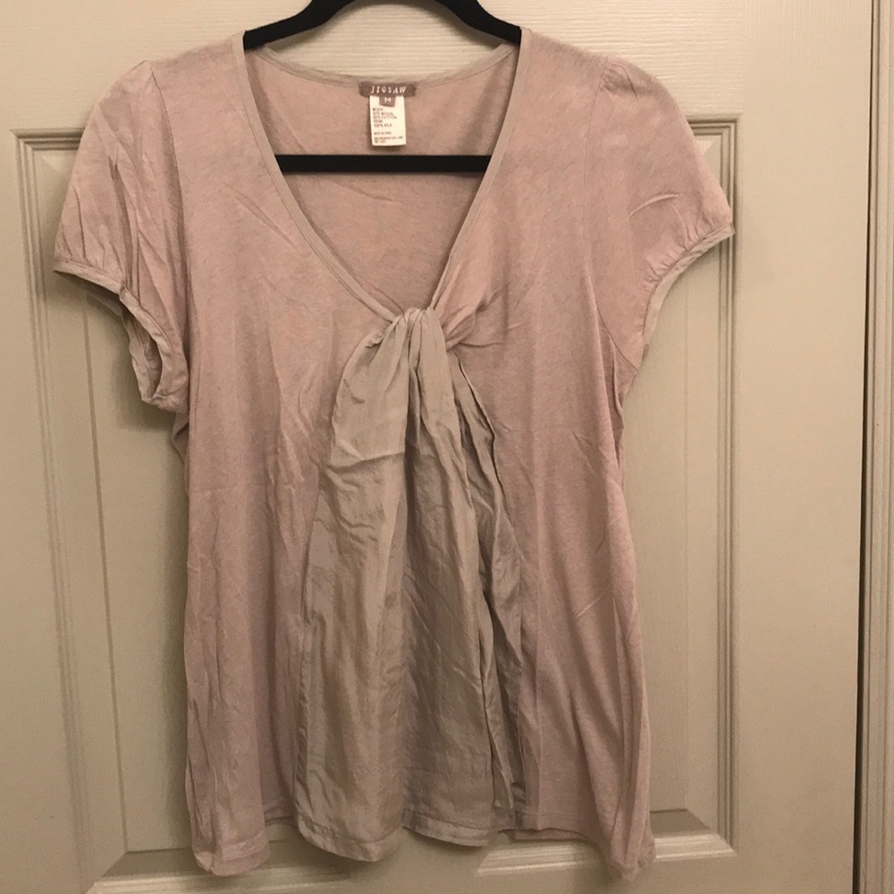 Jigsaw blouse mixed media